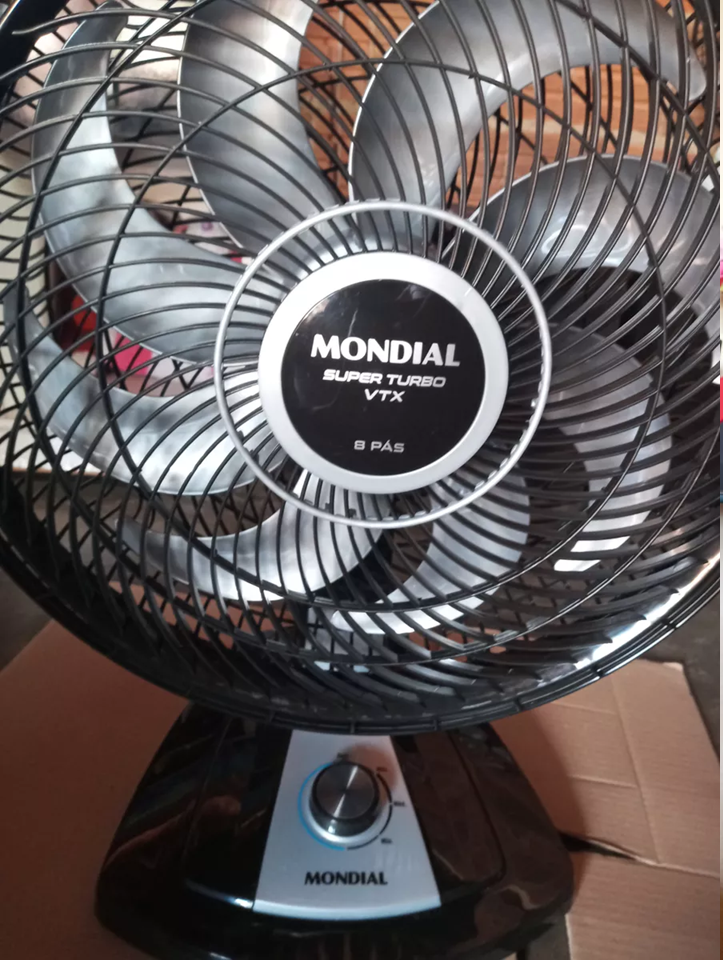 Ventilador 40cm Super Turbo 8 Pás, Mondial, Preto/Prata - VTX-40-8P